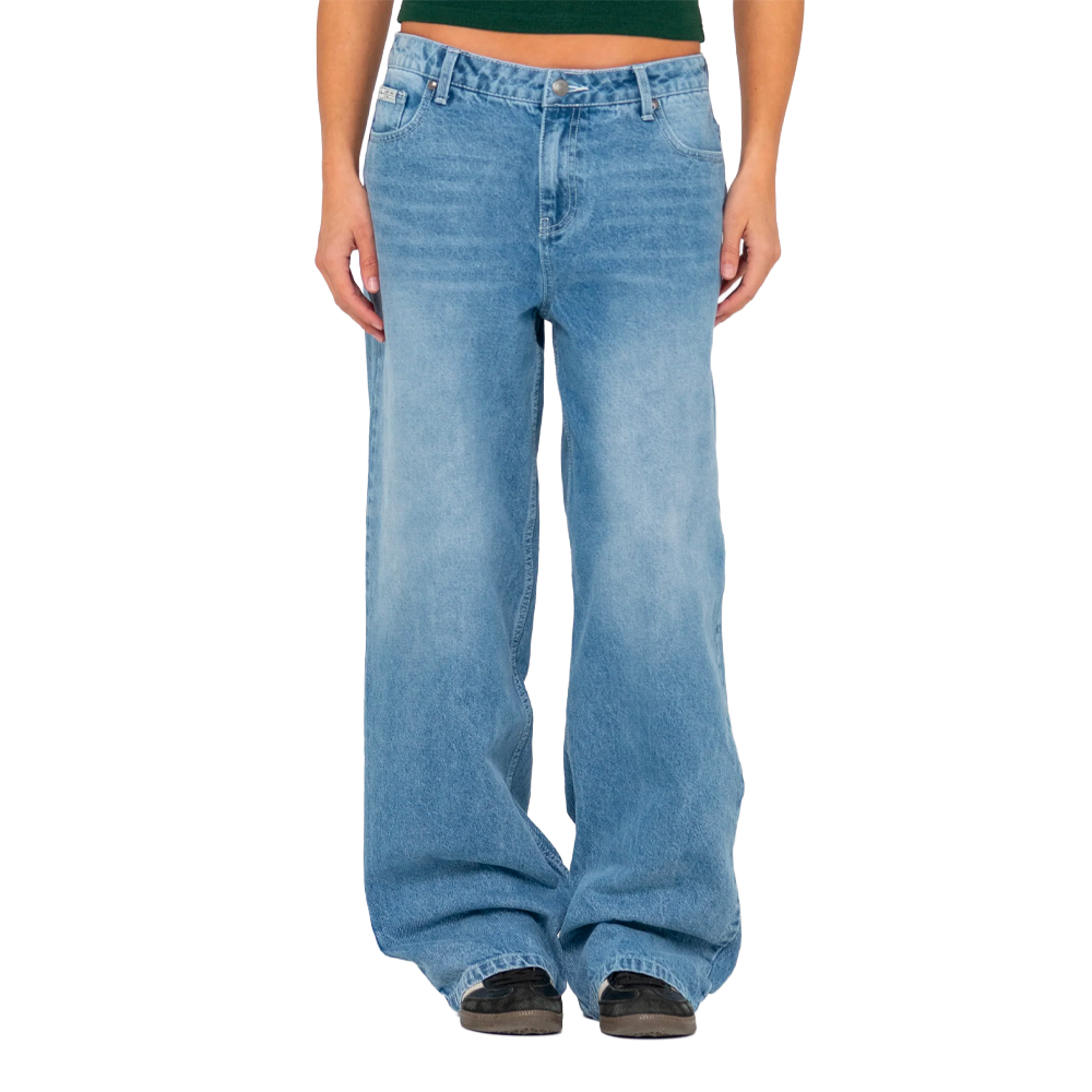 Rusty - Pantalon femme - Bethany baggy lowrise jean "Middy bleu" bleu