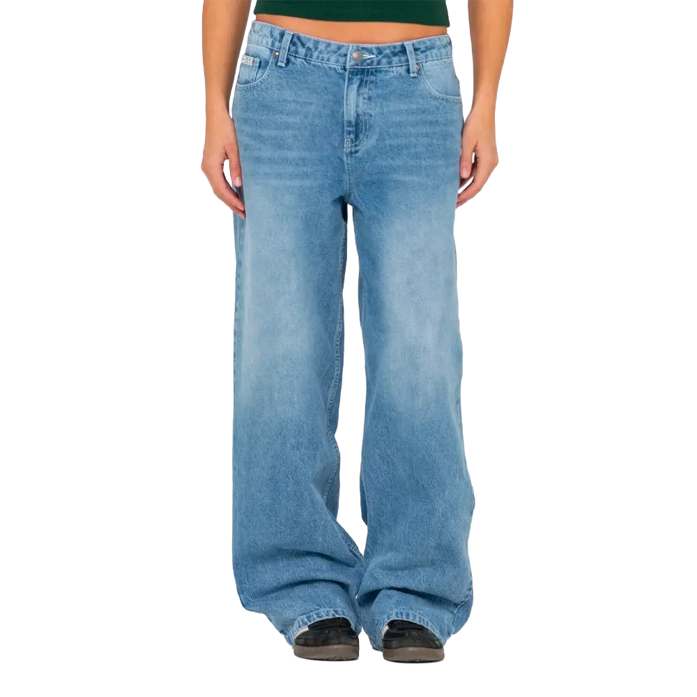 Rusty - Pantalon femme - Bethany baggy lowrise jean "Middy bleu" bleu Rusty