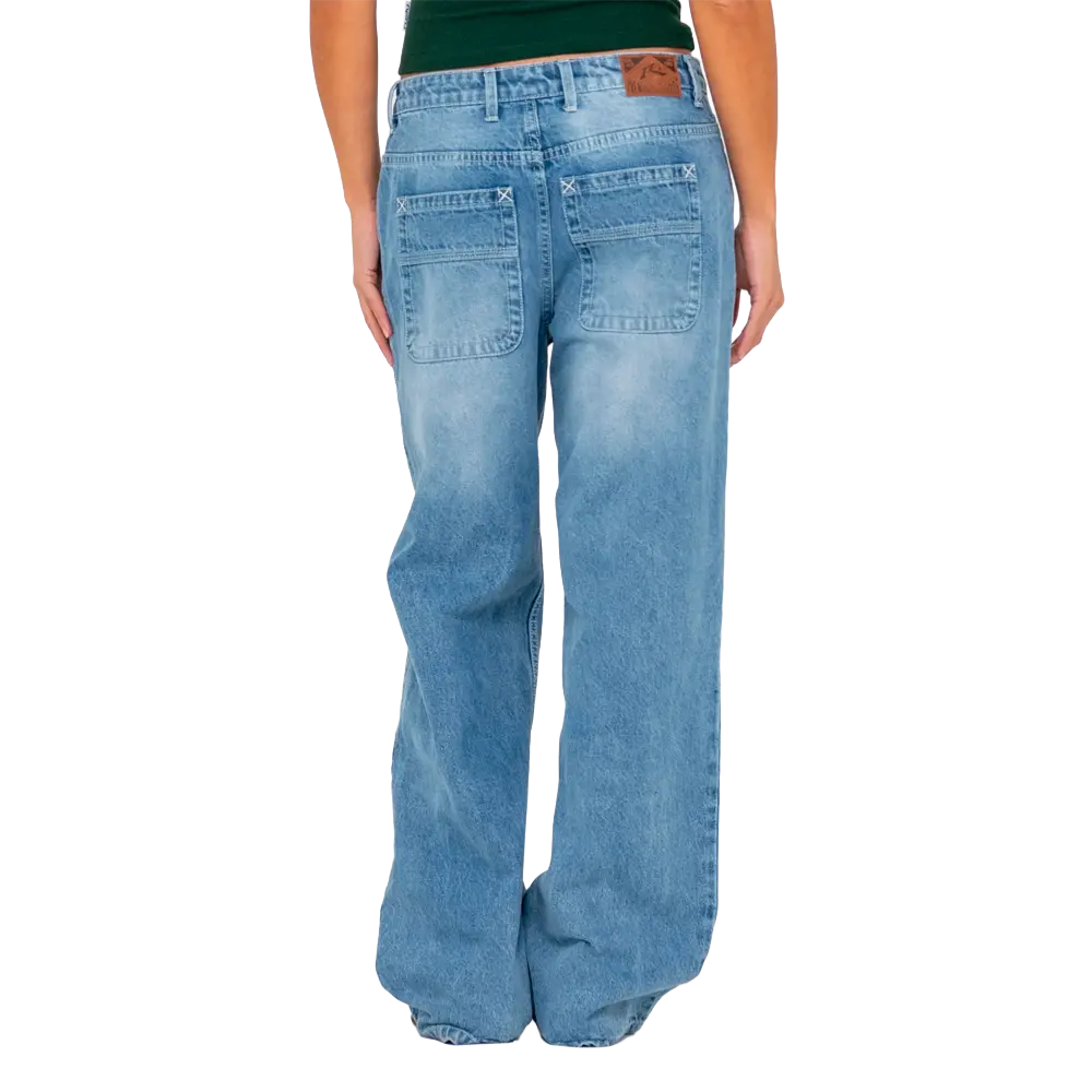 Rusty - Pantalon femme - Bethany baggy lowrise jean "Middy bleu" bleu Rusty