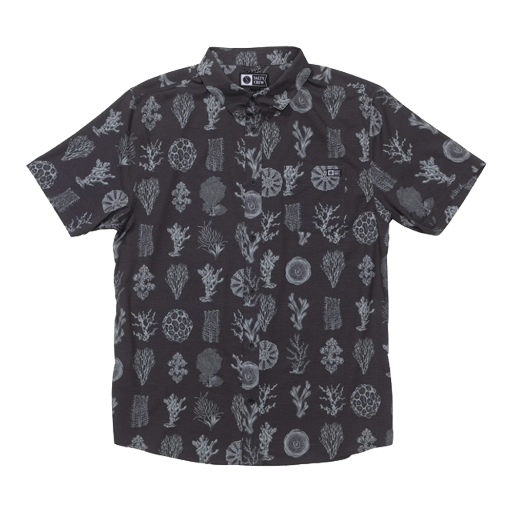 Salty crew - Chemises - Breezer perf button up phantom noir Globe europe SAS