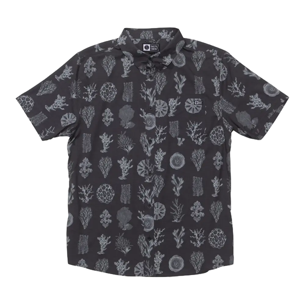 Salty crew - Chemises - Breezer perf button up phantom noir Globe Europe SAS