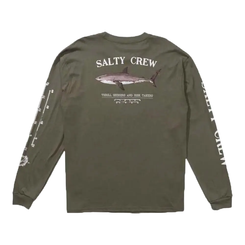 Salty crew - T-shirts manches longues - Bruce vert Globe Europe SAS