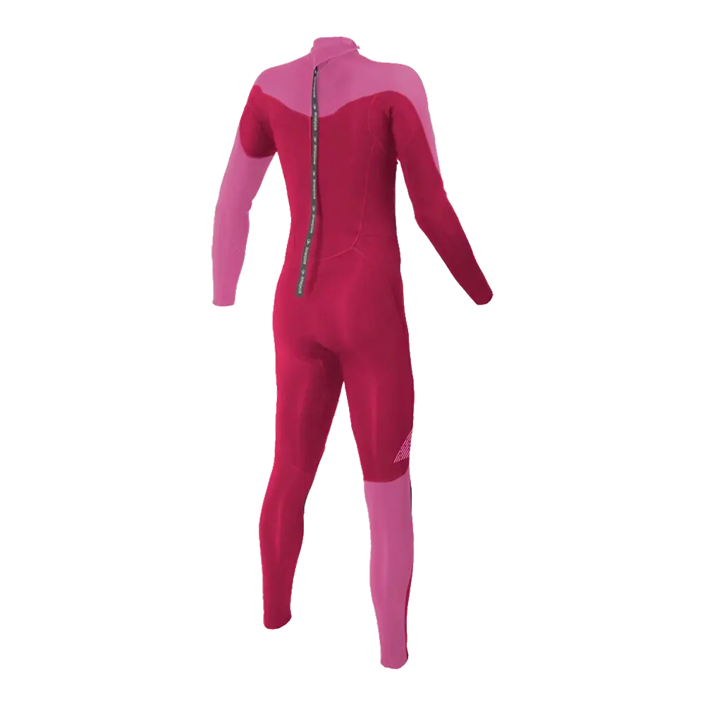 Soöruz - Combinaison intégrale - Fly + back zip 4/3 mm rose Gemm SAS