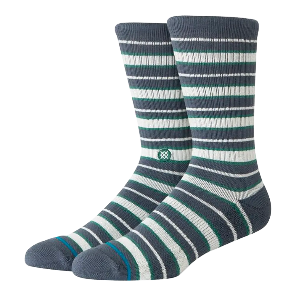 Stance - Chaussettes - Signature stripe crew noir United legwear & apparel Europe B.V.