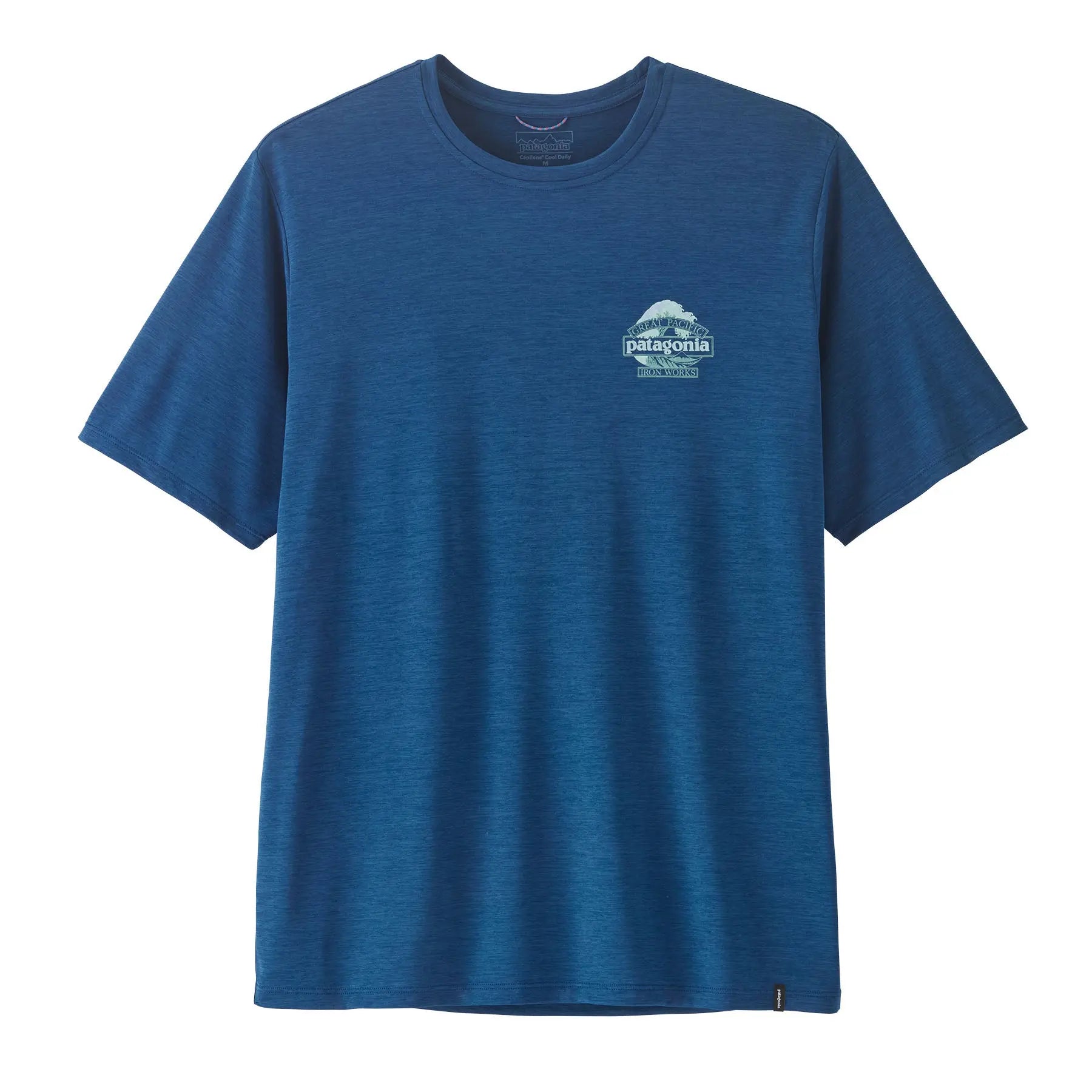 Patagonia - T-shirt - M's Cap Cool Daily Shirt - Great Waves bleu Patagonia Purpose Trust