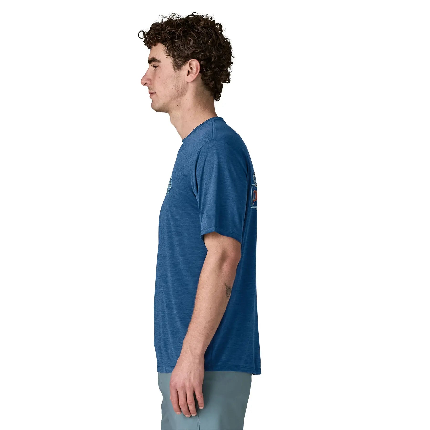 Patagonia - T-shirt - M's Cap Cool Daily Shirt - Great Waves bleu Patagonia Purpose Trust