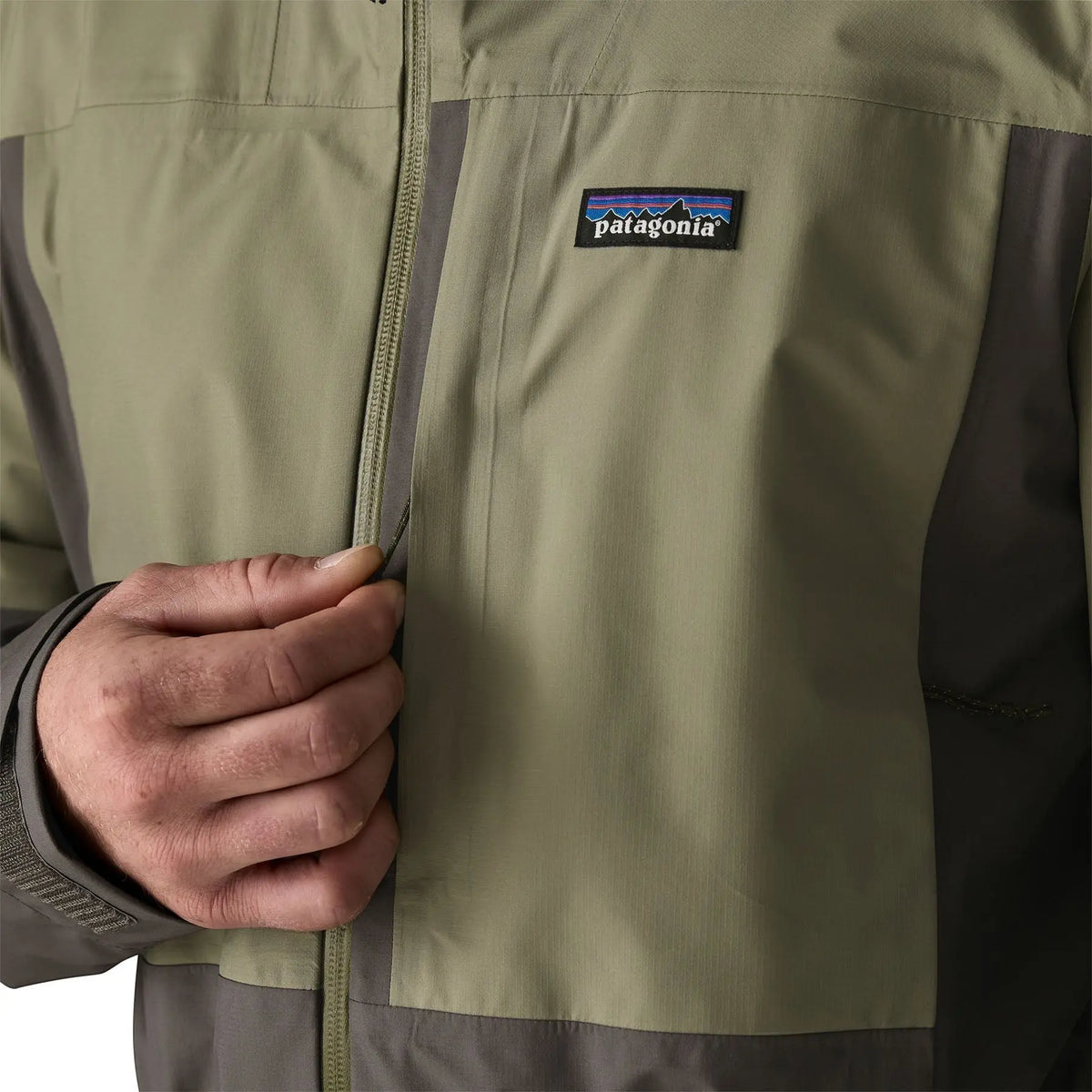 Patagonia - Vestes & surchemises - M's Boulder Fork Rain Jkt vert Patagonia Purpose Trust