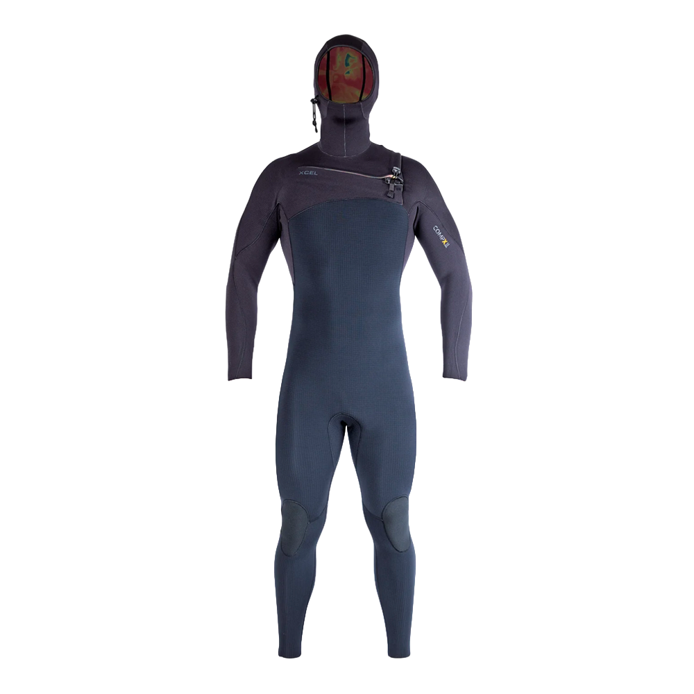 XCEL - Fullsuits - Comp X hooded 4,5/3,5 mm noir Viral surf