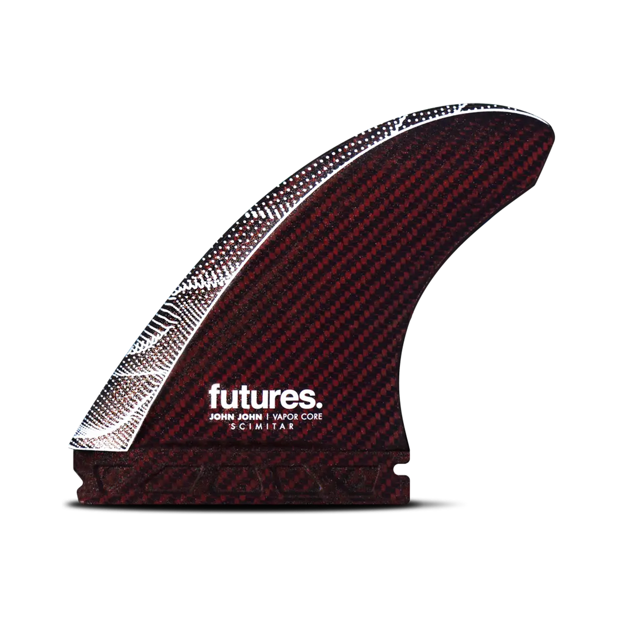 Fins Thruster - John John Florence Scimitar Vapor Core - Carbon/Red design, FUTURES.