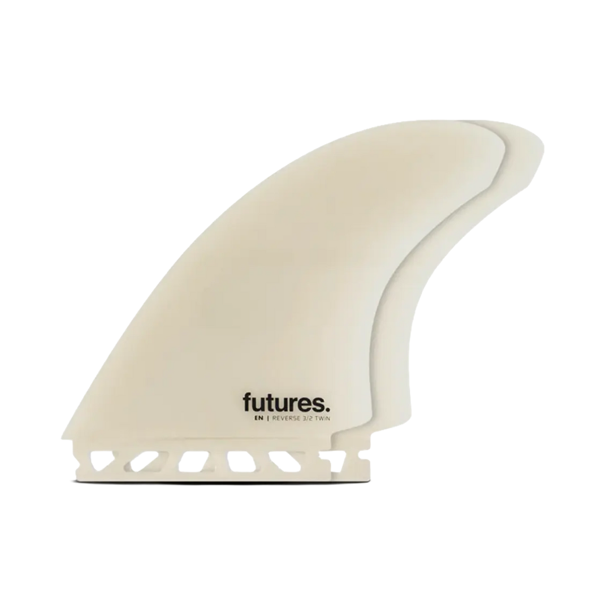 Futures - Fins Twins - EN 3/2 Reverse White Glass Fibre Viral surf