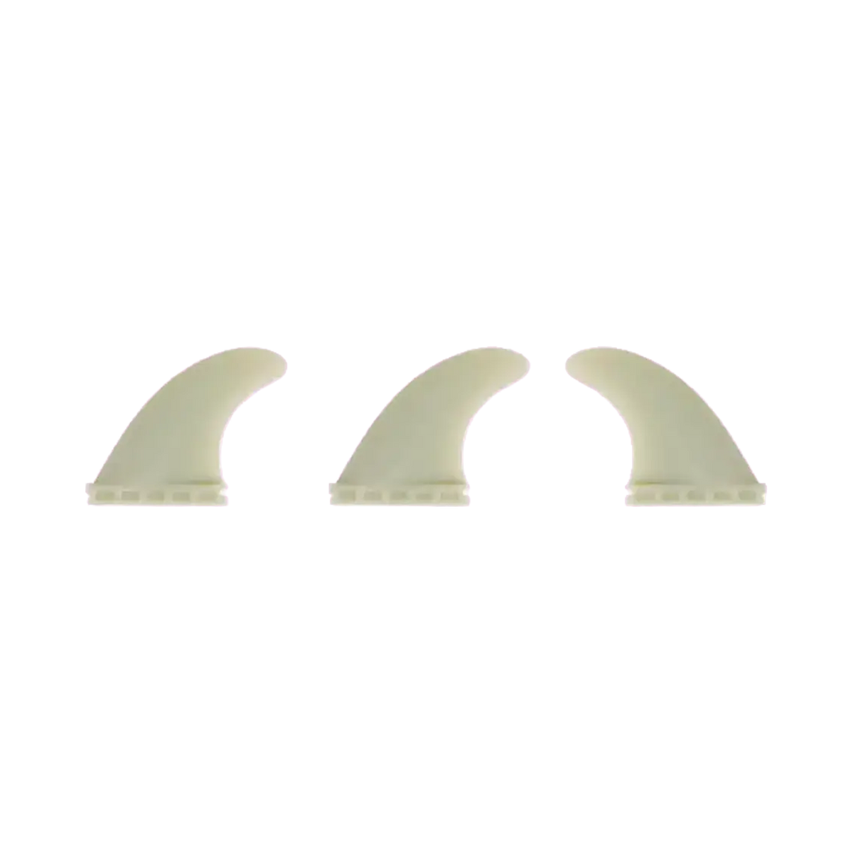 Surflogic - Fins Thrusters - Set standard single white tab Surflogic Hardware