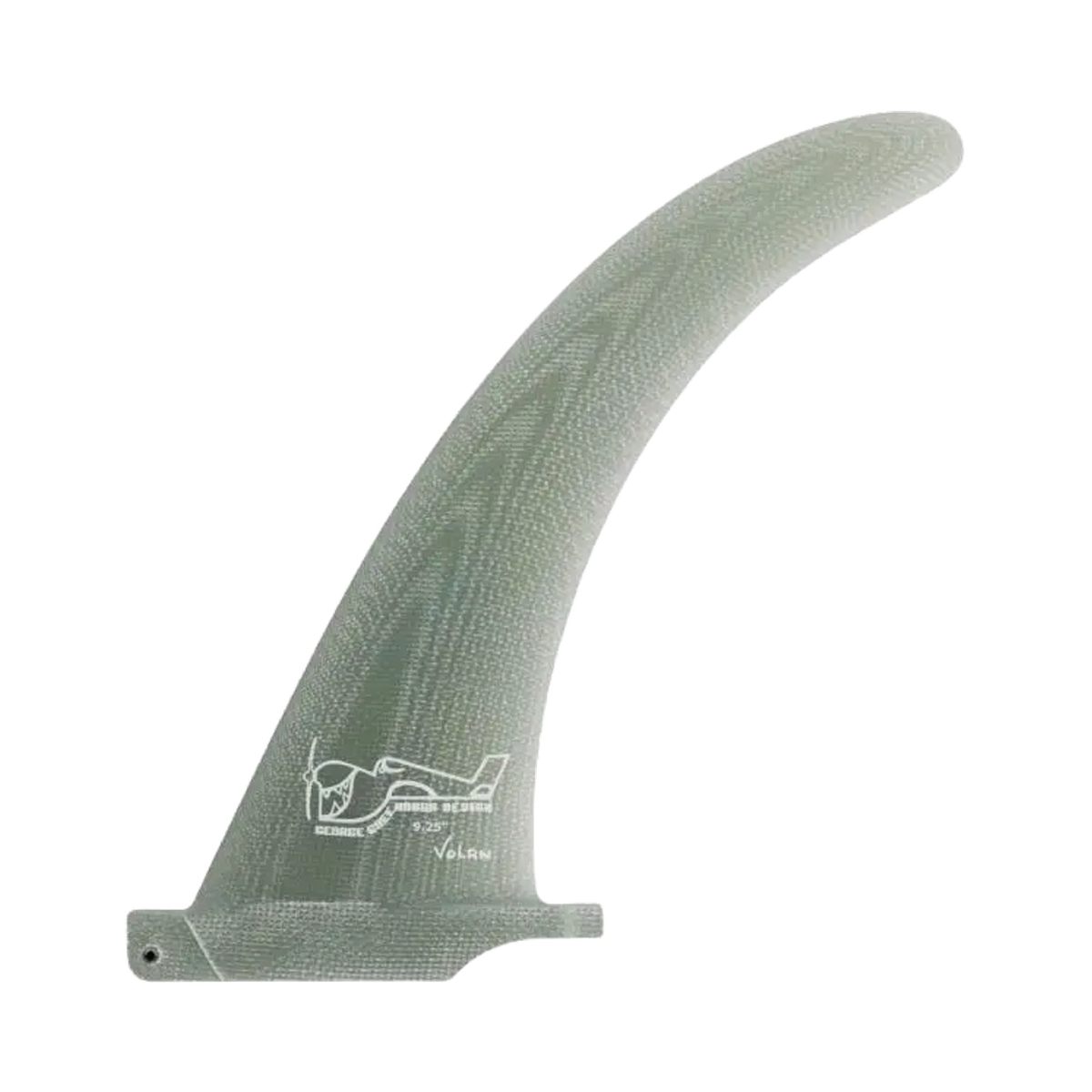 True Ames - Fins Single - Design by George Greenough High speed 8.9" grey True Ames