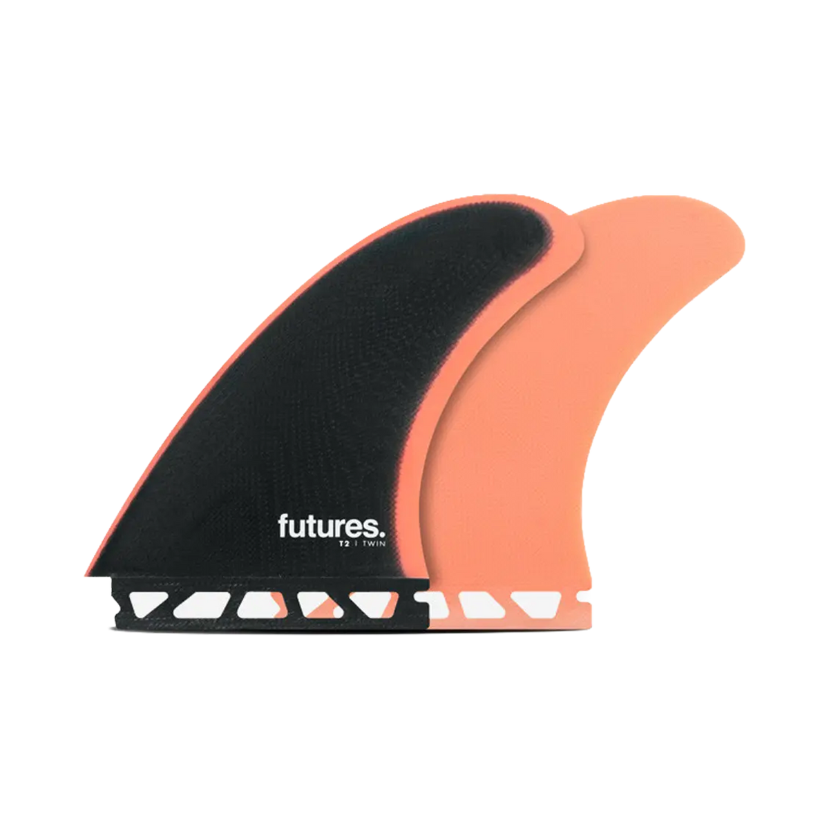 Futures - Fin twin T2 Fiberglass Set Twin Fin Futures Fins