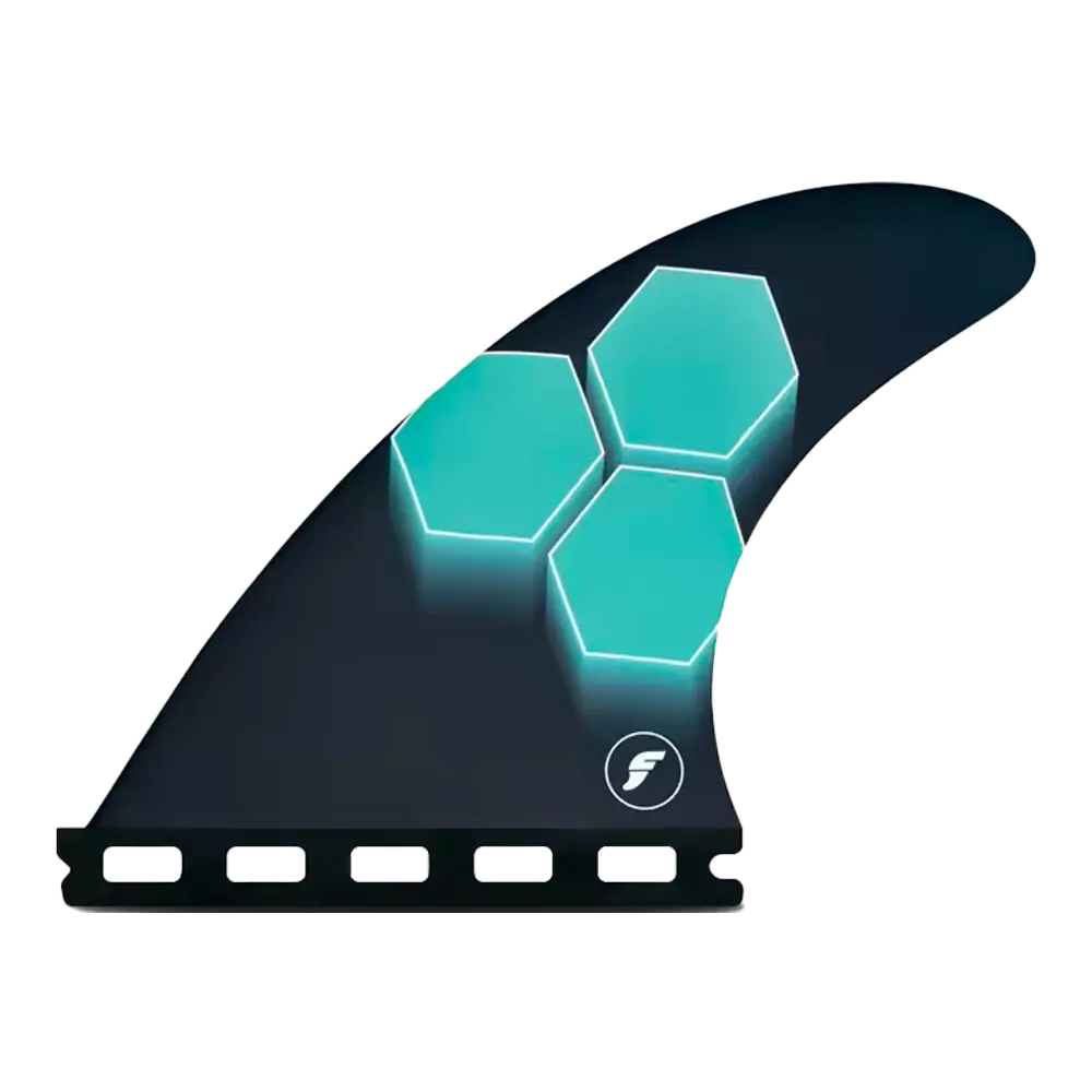 Futures - Ailerons thruster - AM1 Honeycomb RTM turqoise Surfshop - Shapers Club House