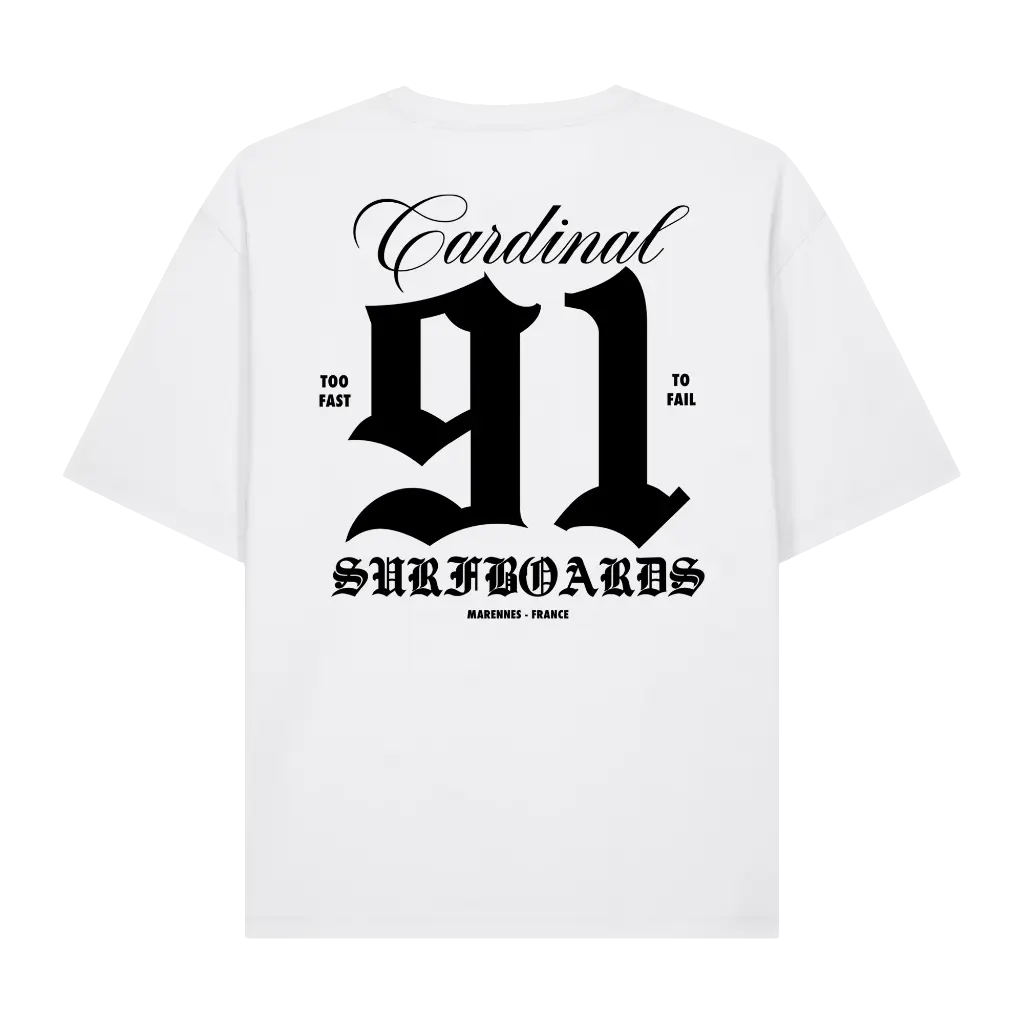 Cardinal - T-Shirt Oversize - Since 1991 - Blanc - Face arrière