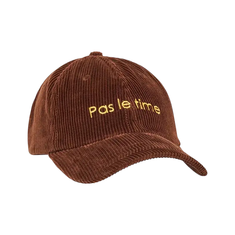JAM Casquette Pas le Time marron