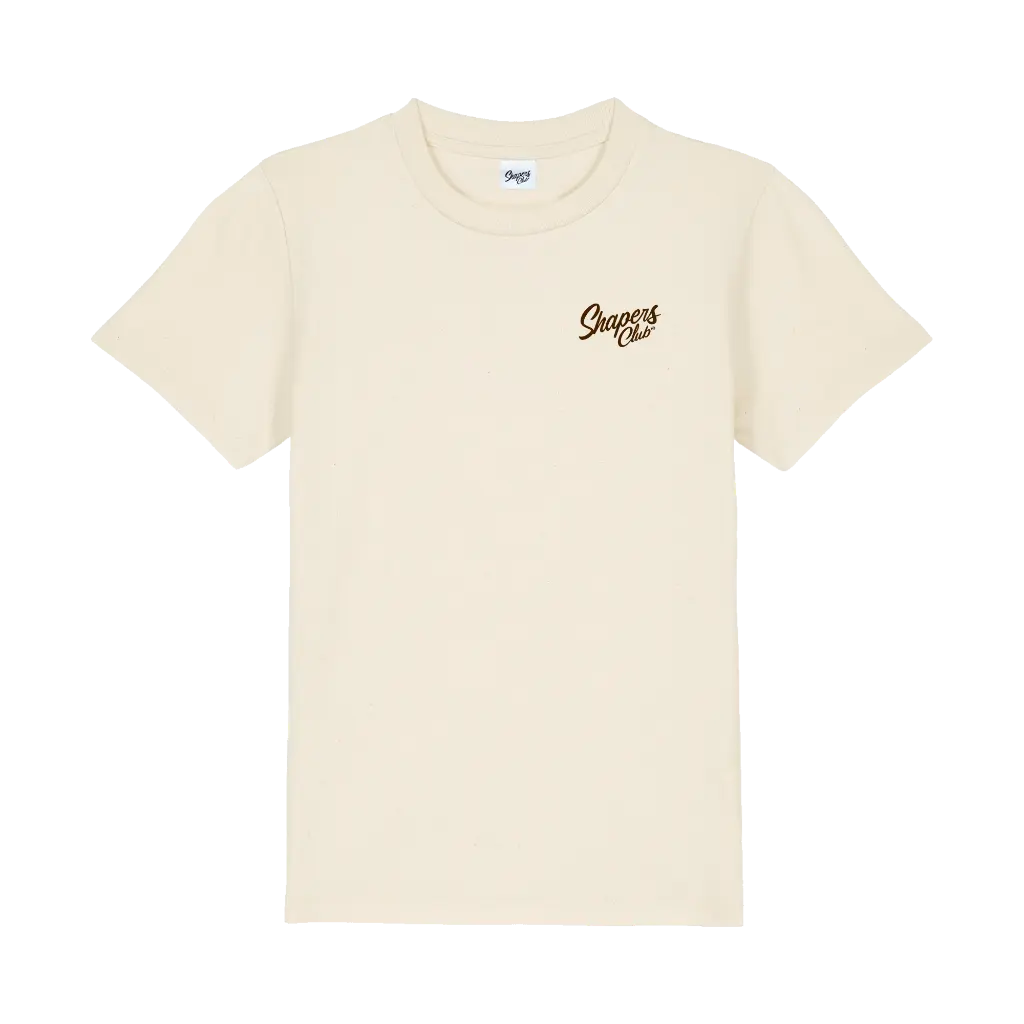Shapers Club - T-Shirt Kids - Shaka Wave - Beige - Face avant