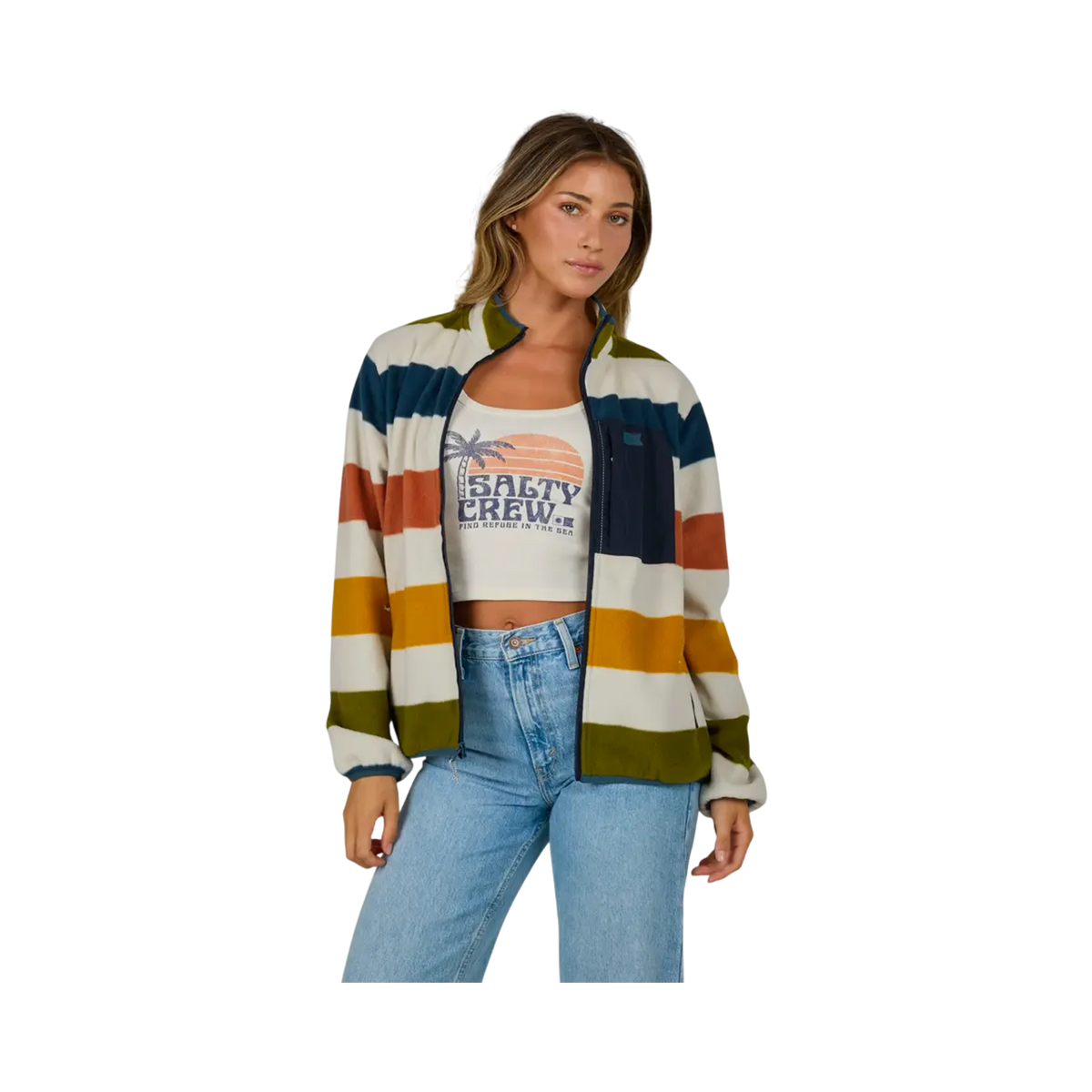 Salty crew - Polar woman - Polar jacket swelter multicolor Globe Europe SAS