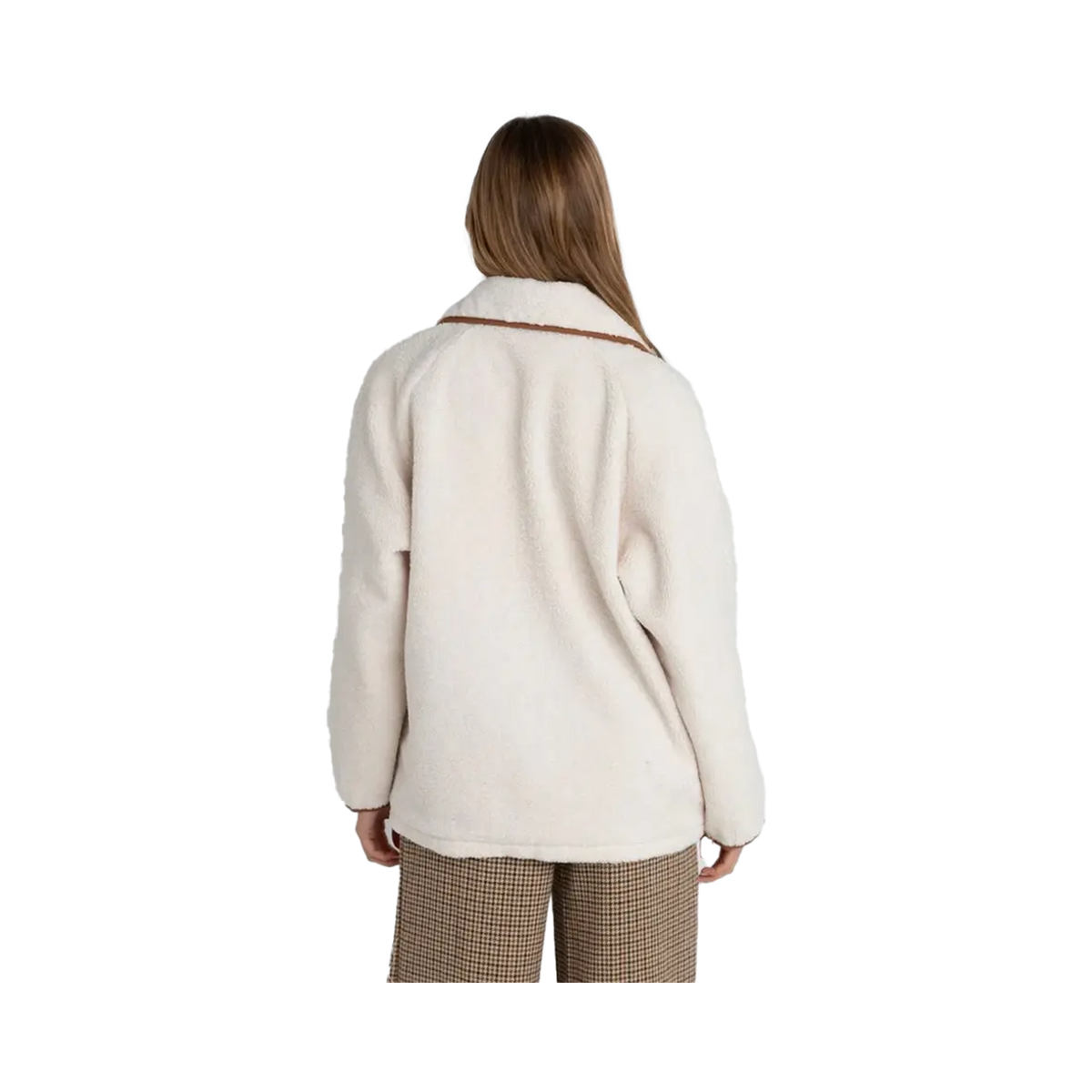 Rhythm - Women's fleece jacket - Snowy sherpa jacket beige Rhythm