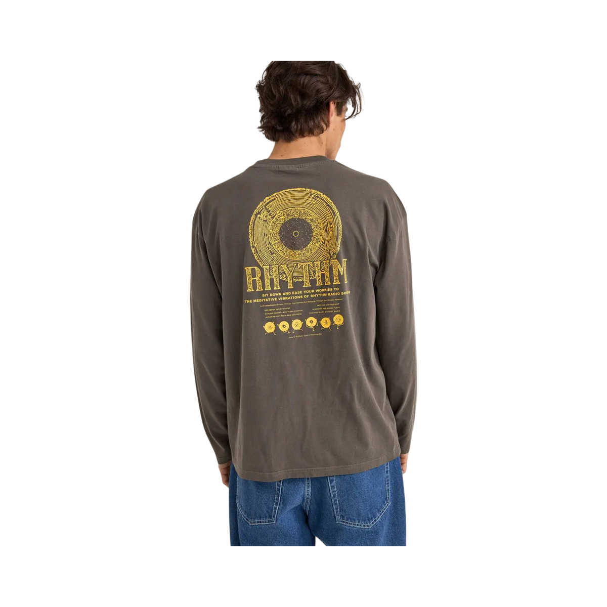 Rhythm - RECORD VINTAGE Ls t-shirt L / EU 43 - 44 / US 33 - 34 - photo 1