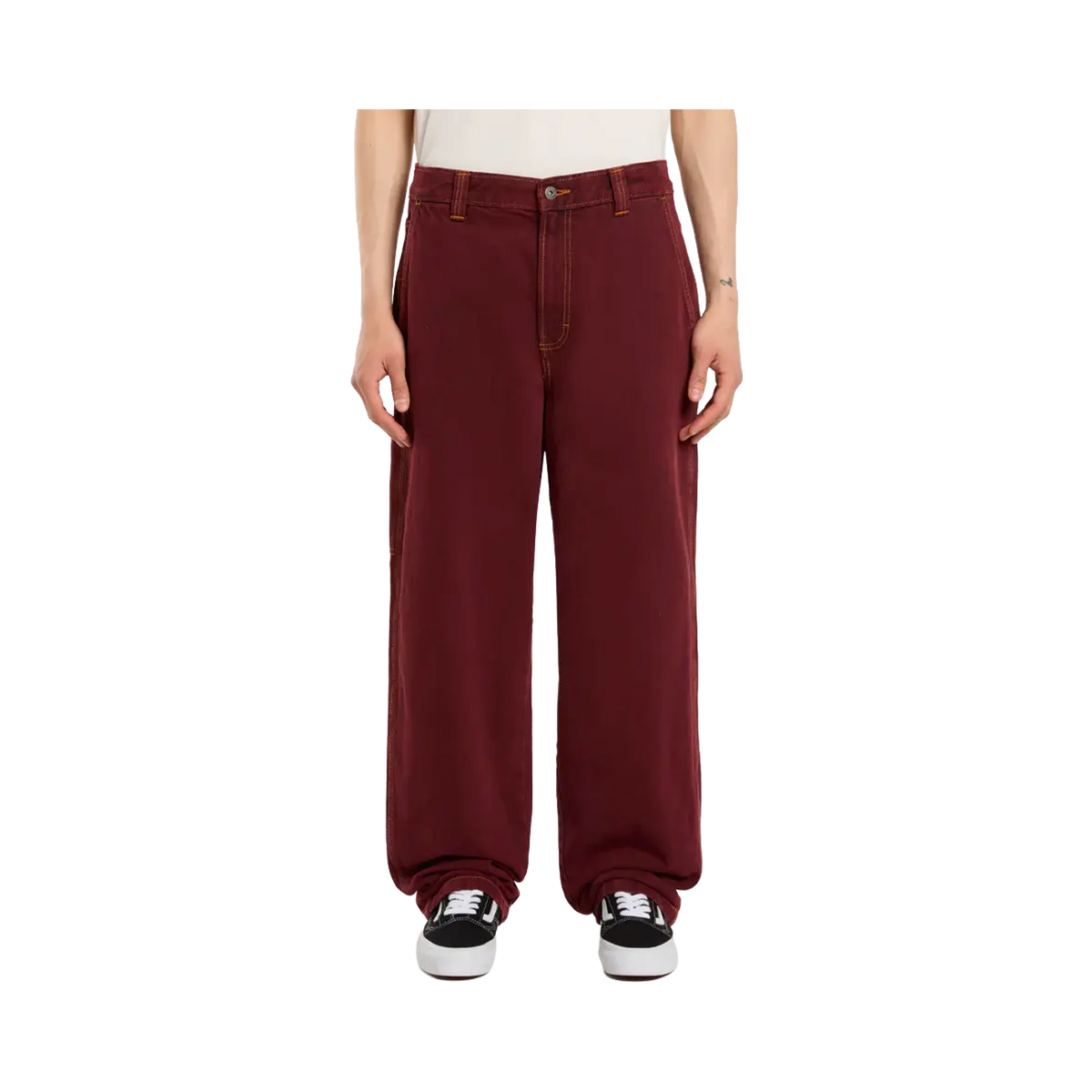 Dickies - Men's trousers - Madison Baggy denim fit red Andorra Dickies