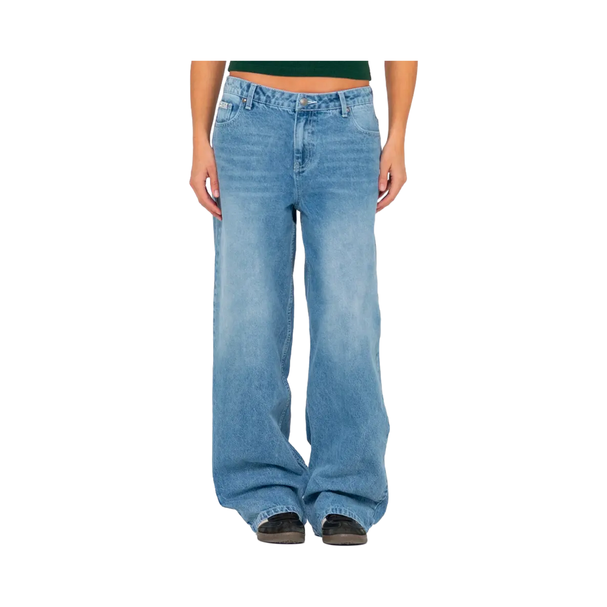 Rusty - Women's trousers - Bethany baggy lowrise jean "Middy blue" blue Rusty