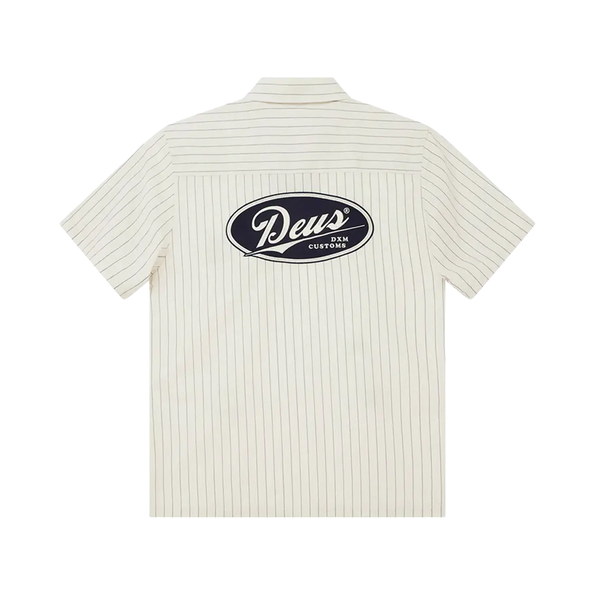 Deus Ex Machina - Short-sleeved shirts - Forecourt stripe shirt beige Deus ex machina