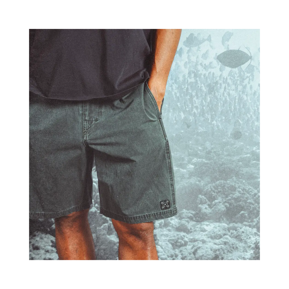 Oxbow - Boardshorts - Black Seasnake Lafuma Group