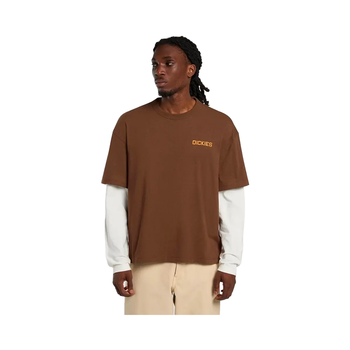 Dickies - T-shirts - Payson 2fer tee - Marron Dickies