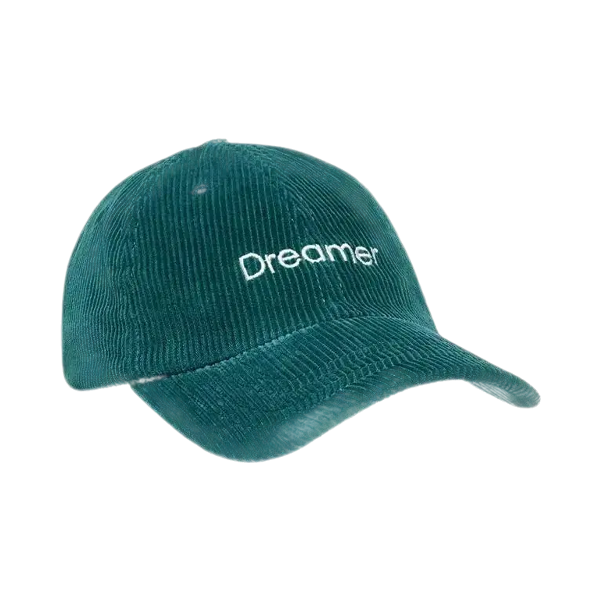 Surfshop cap - Shapers Club House Dreamer in green corduroy with white embroidery on the front
