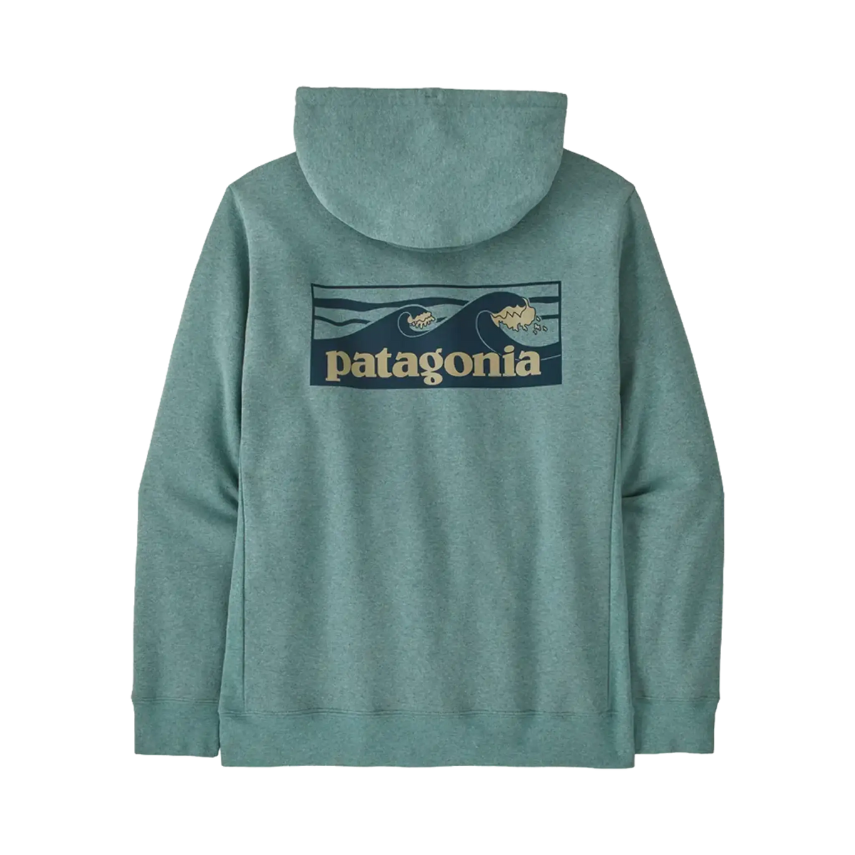 Patagonia Sweats & hoodies Boardshort logo uprisal Hoody blue sage – vue 2