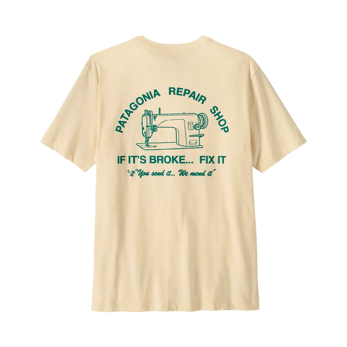 Patagonia - T-shirts - Repair Shop T-Shirt - Undyed Natural Patagonia Purpose Trust