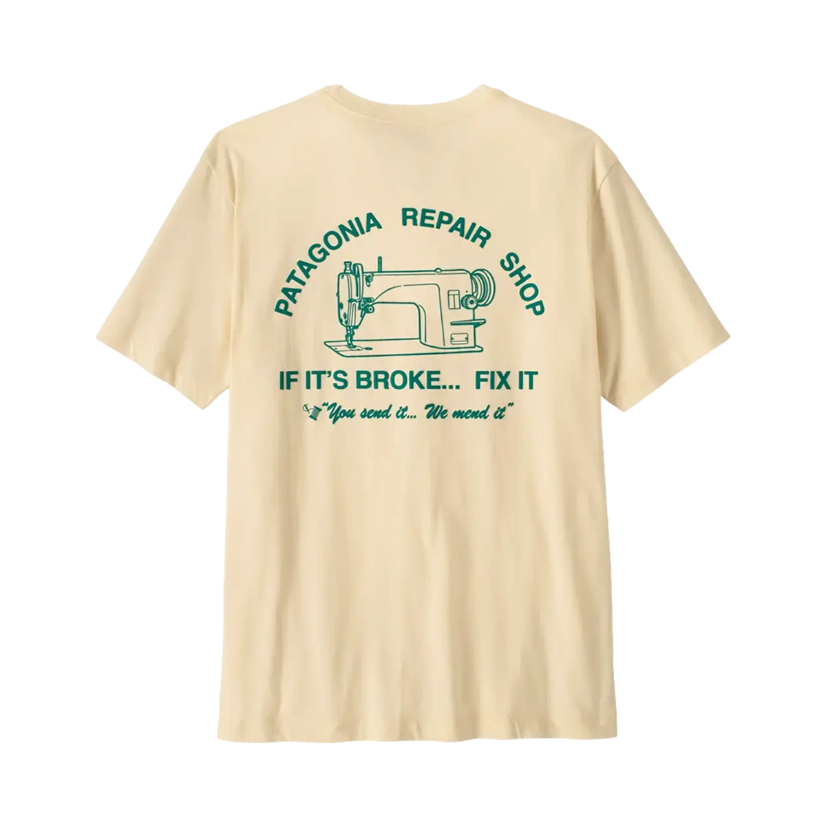 Patagonia T-shirts Repair Shop T-Shirt Undyed Natural – vue 2