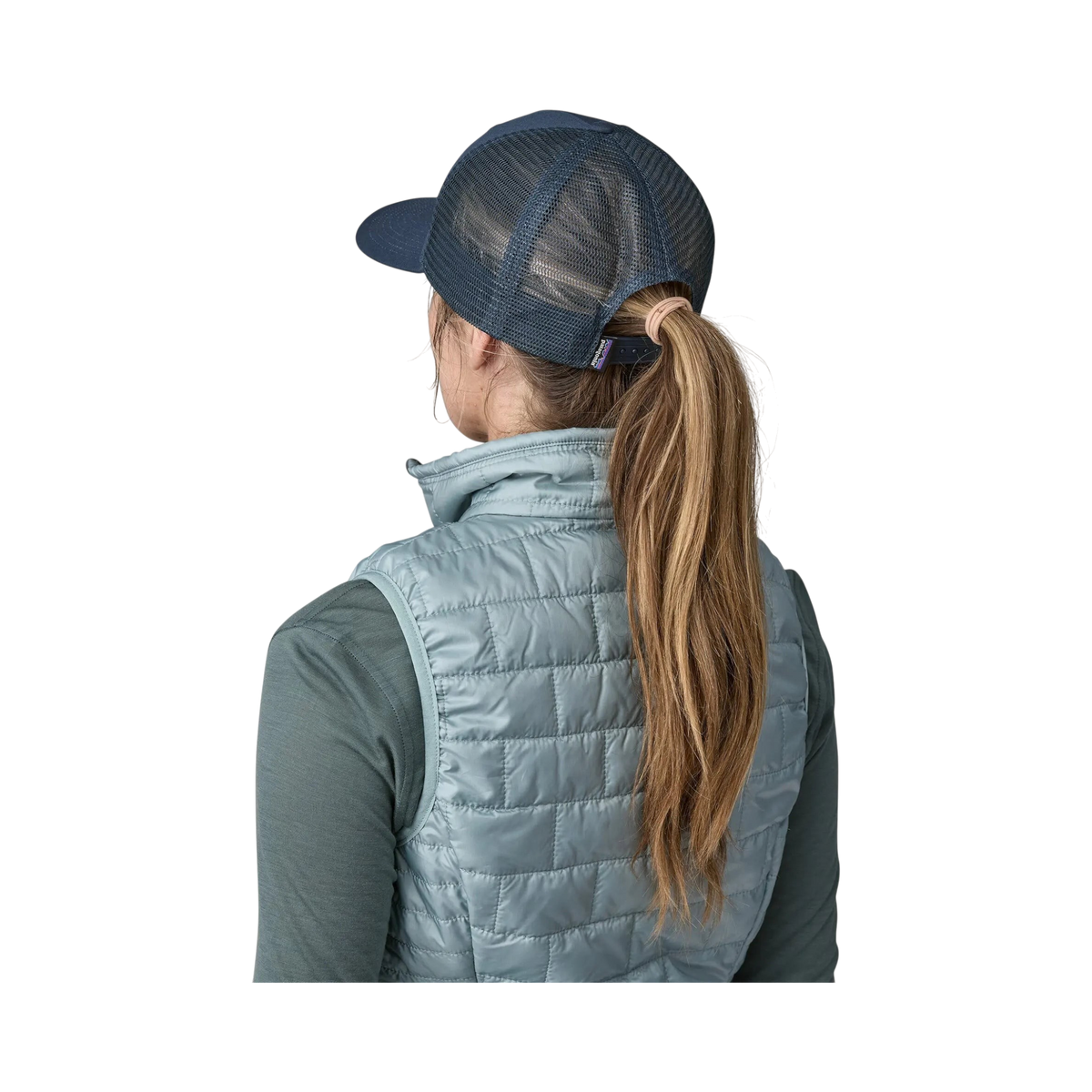 Patagonia P-6 Logo blue-green trucker cap - view 3