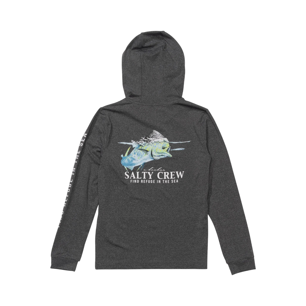 Salty crew - Long-sleeved T-shirts - Mahi surface boys hood sunshirt grey - photo 1