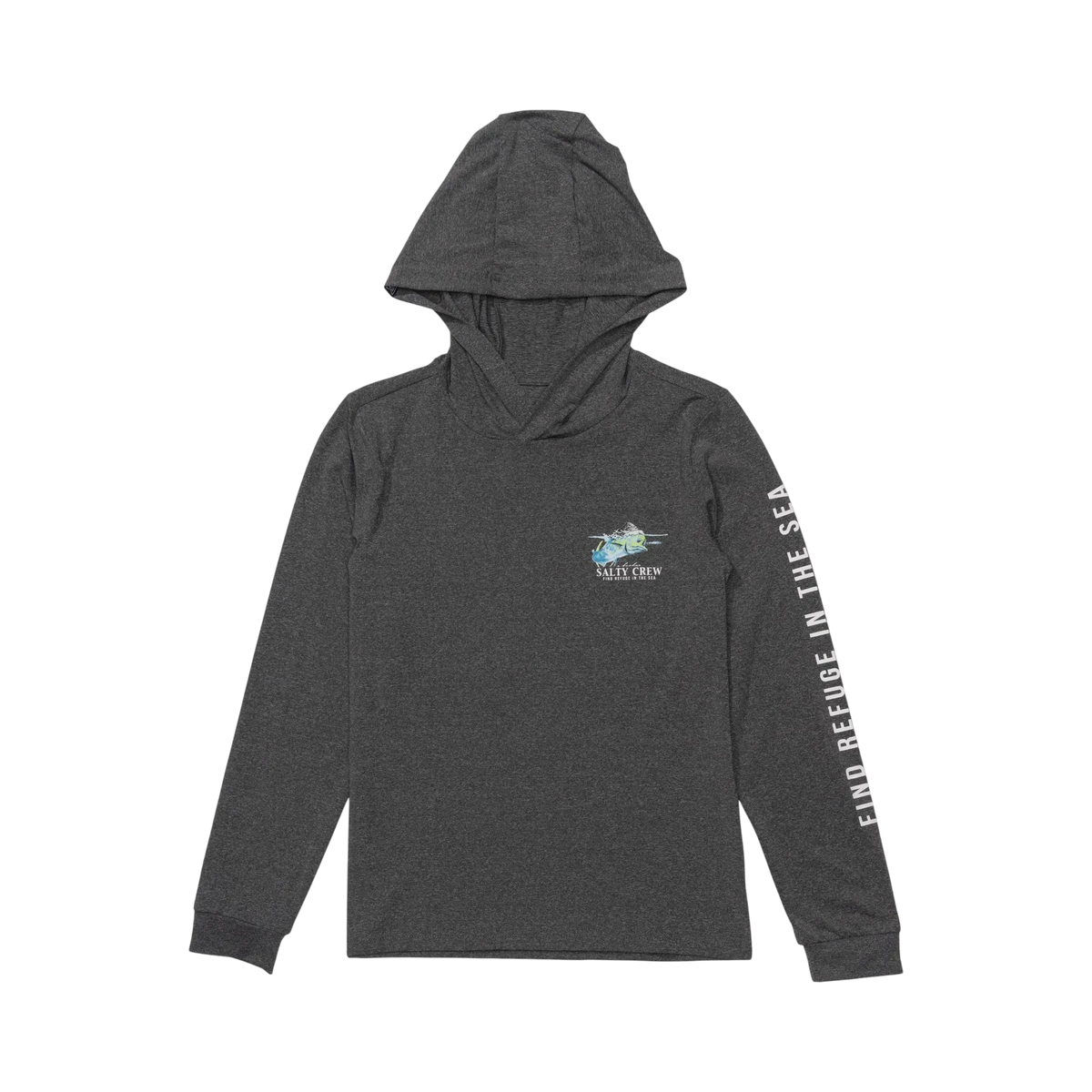 Salty crew - Long-sleeved T-shirts - Mahi surface boys hood sunshirt grey - photo 2