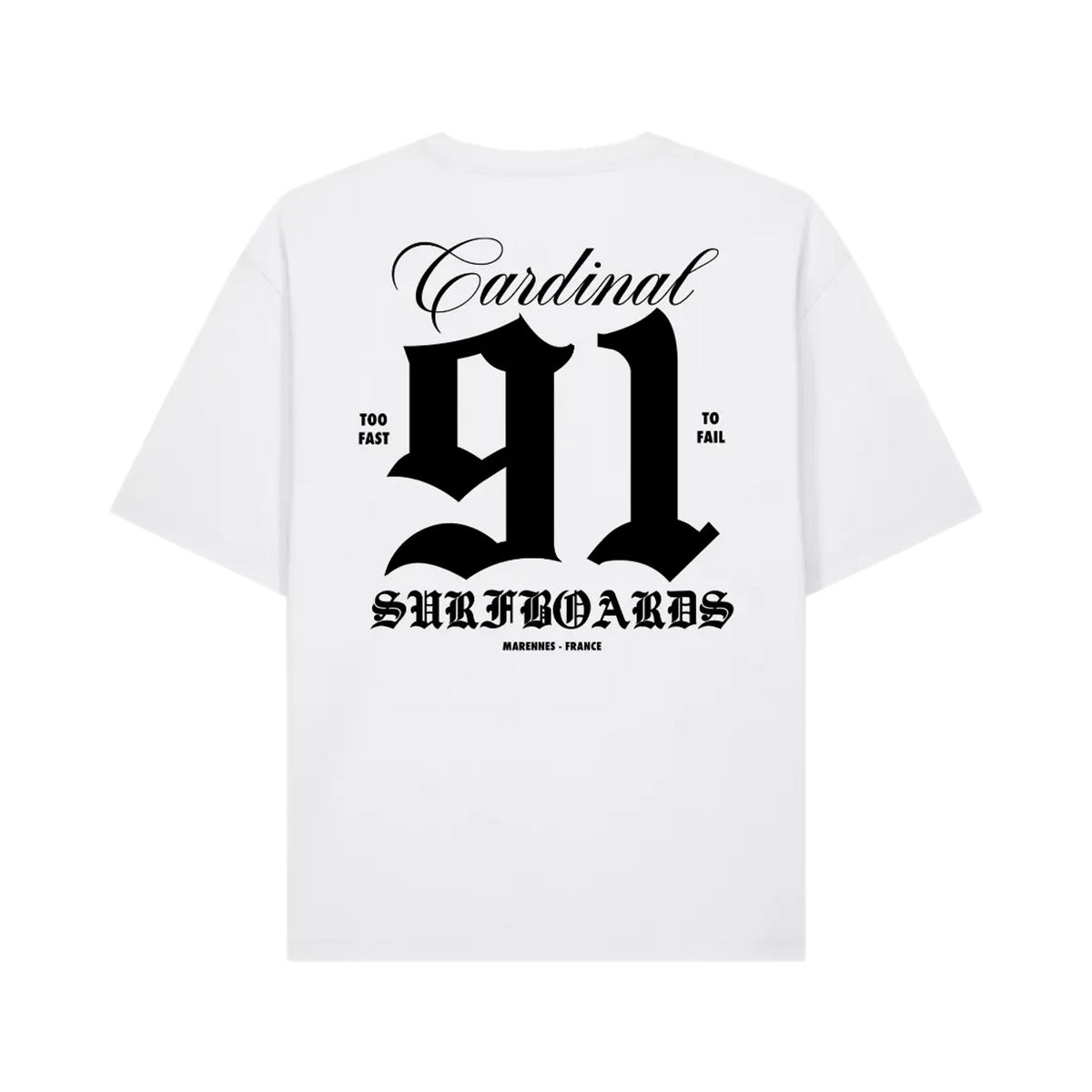 Cardinal - Oversize T-Shirt - Since 1991 - White - Back