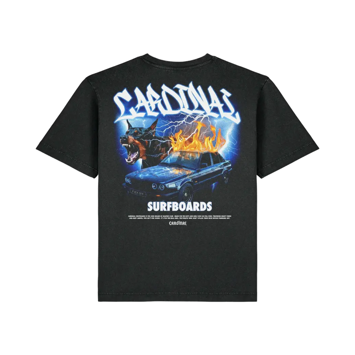 Cardinal - Oversize T-Shirt - BM & Doggo - Black - Back