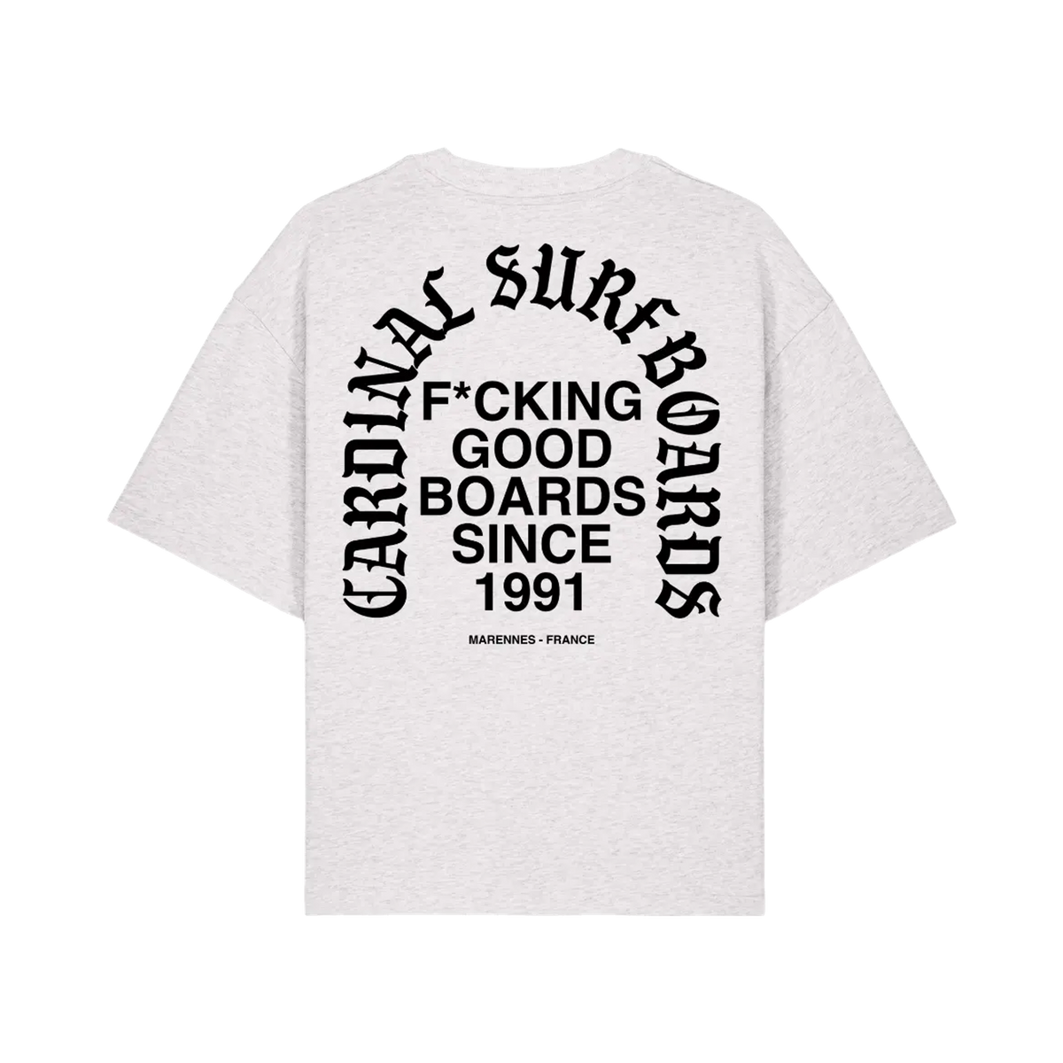 Cardinal - Oversize T-Shirt - Gothic punchline - Grey - Back