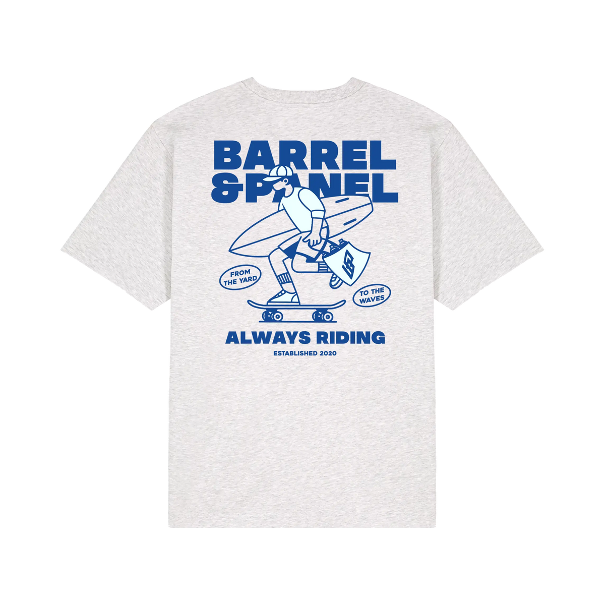 Barrel & Panel - T-Shirt Oversize - Vandal sk8 - Cool Heather Grey - photo 2