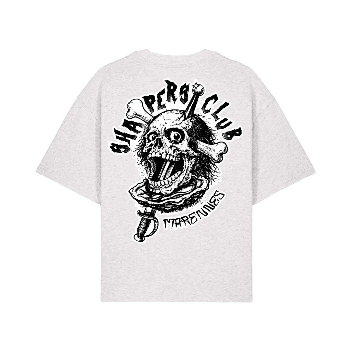 Shapers Club - Oversize T-Shirt - Zorlac - Grey - Back side