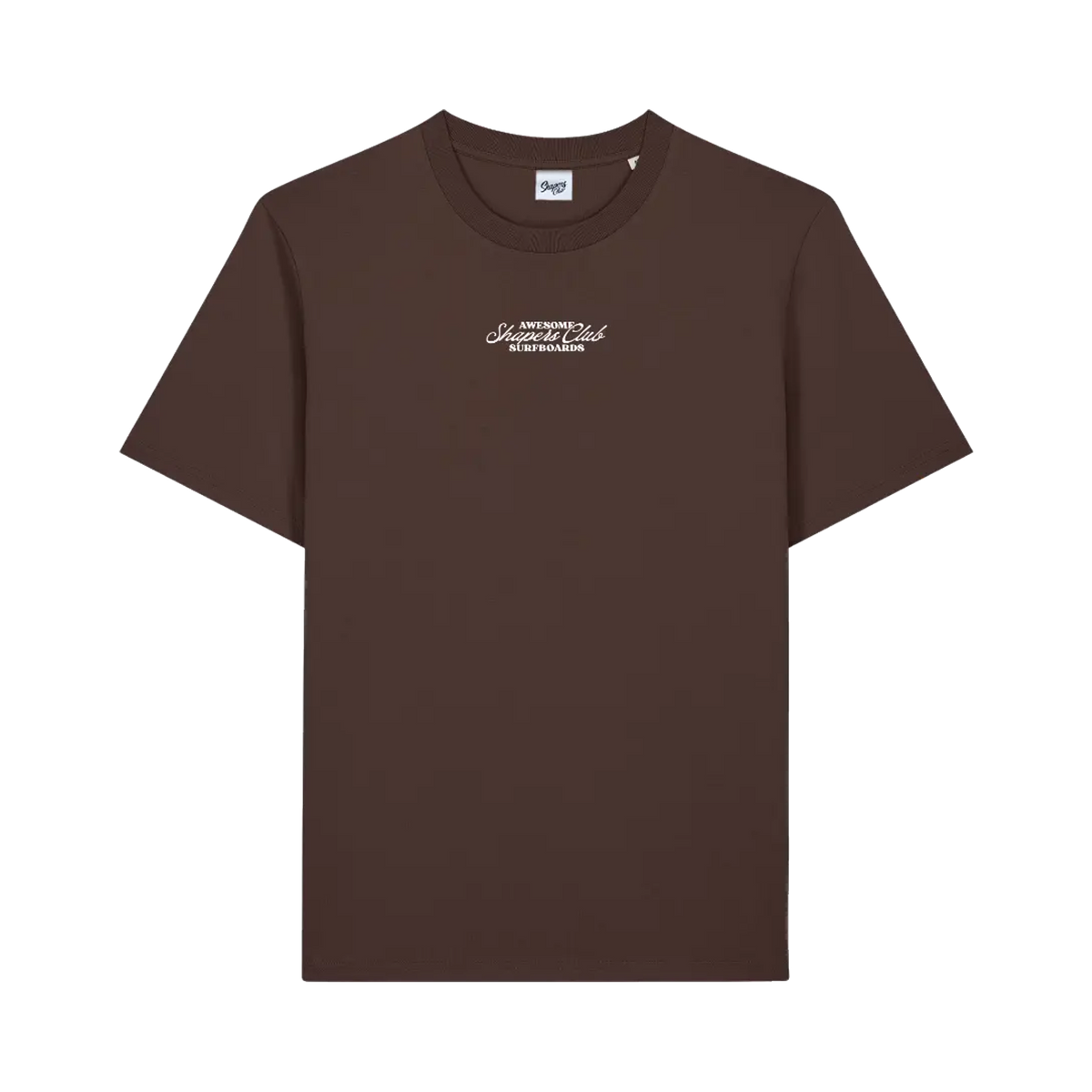 Shapers Club - Regular T-Shirt - Awesome surfboards - Brown - Front view
