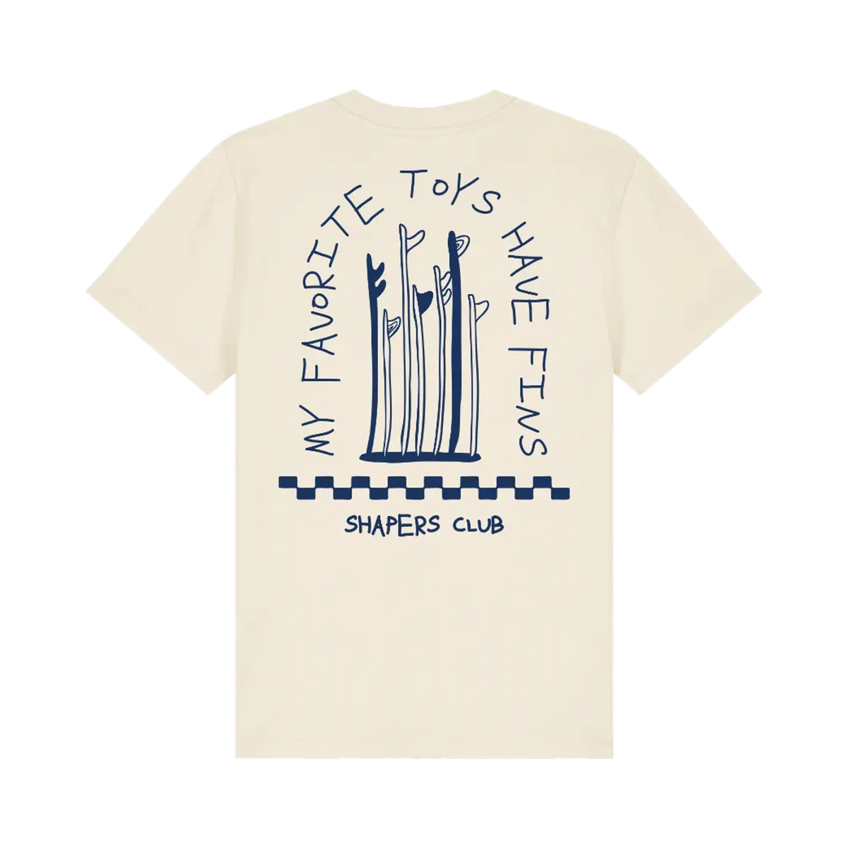 Shapers Club - Kids T-Shirt - Kids quiver - Beige - Back side