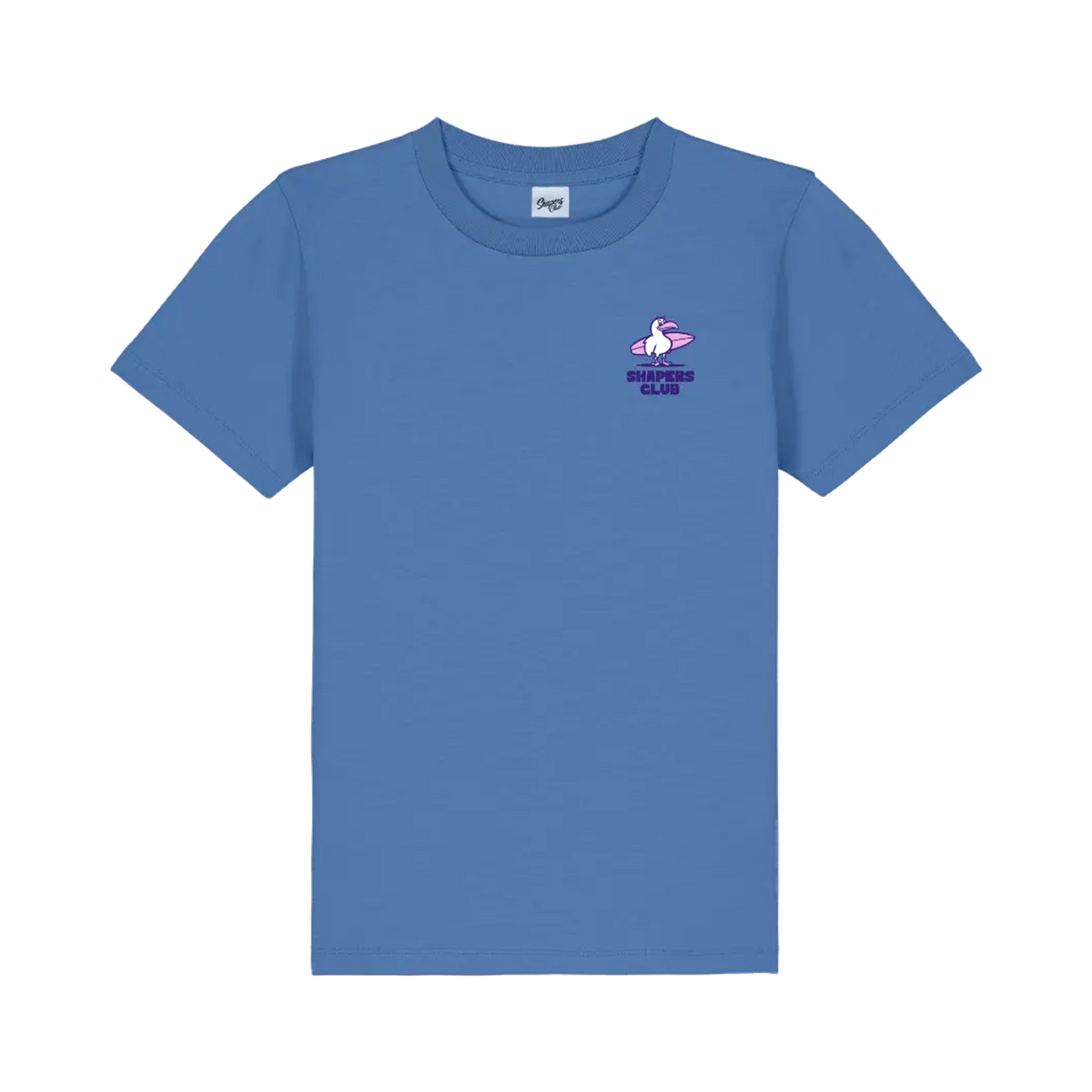 Shapers Club - Kids T-Shirt - Born to surf - Blue - Front view