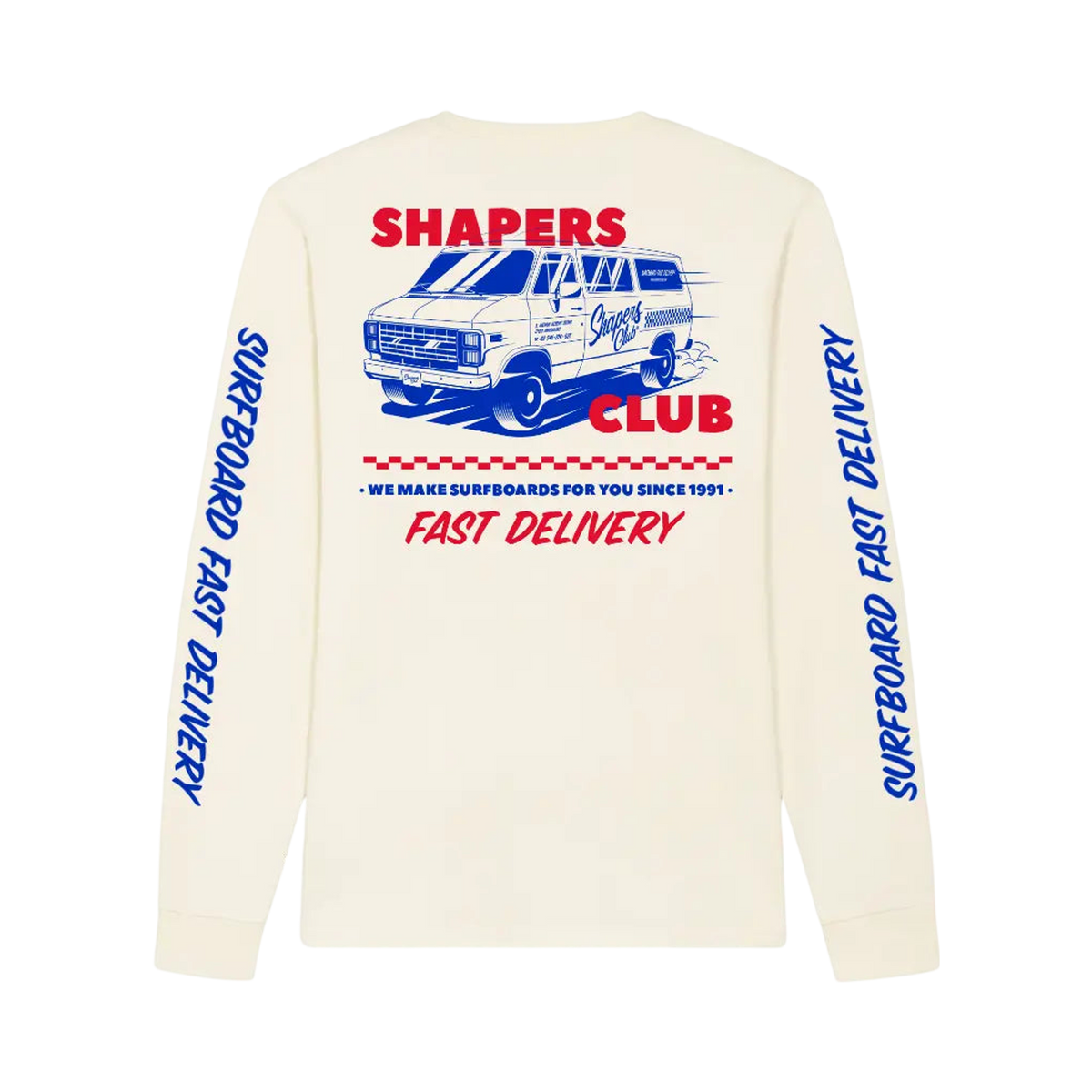 Shapers Club - Longsleeve T-Shirt - Chevy 2 - Beige - Back