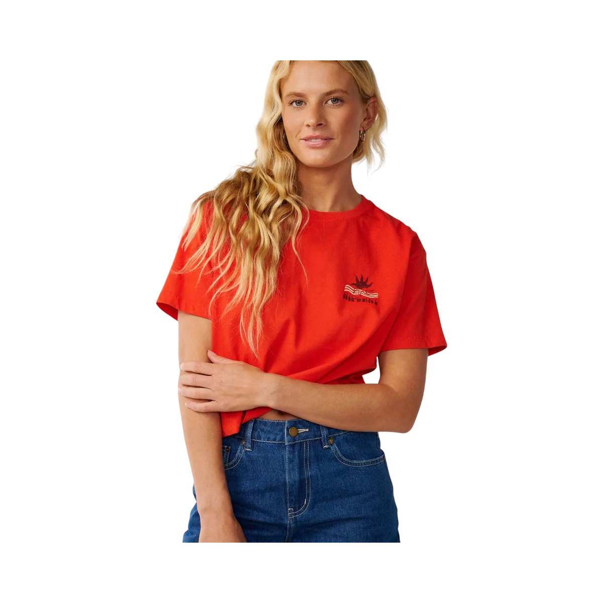 Rip curl - T-shirts - Swell Crop Tee red