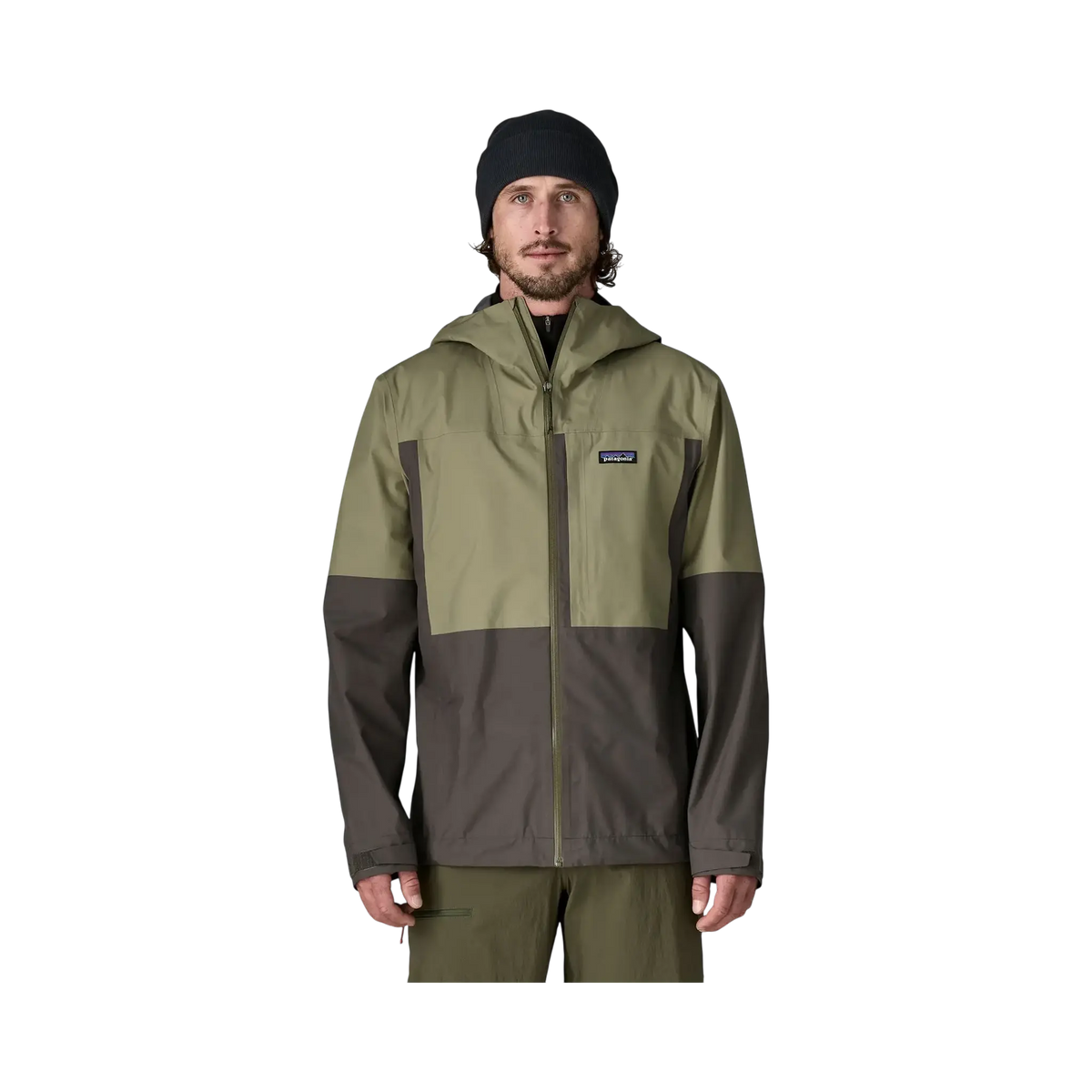 Patagonia Vestes & surchemises M's Boulder Fork Rain Jkt vert – vue 2