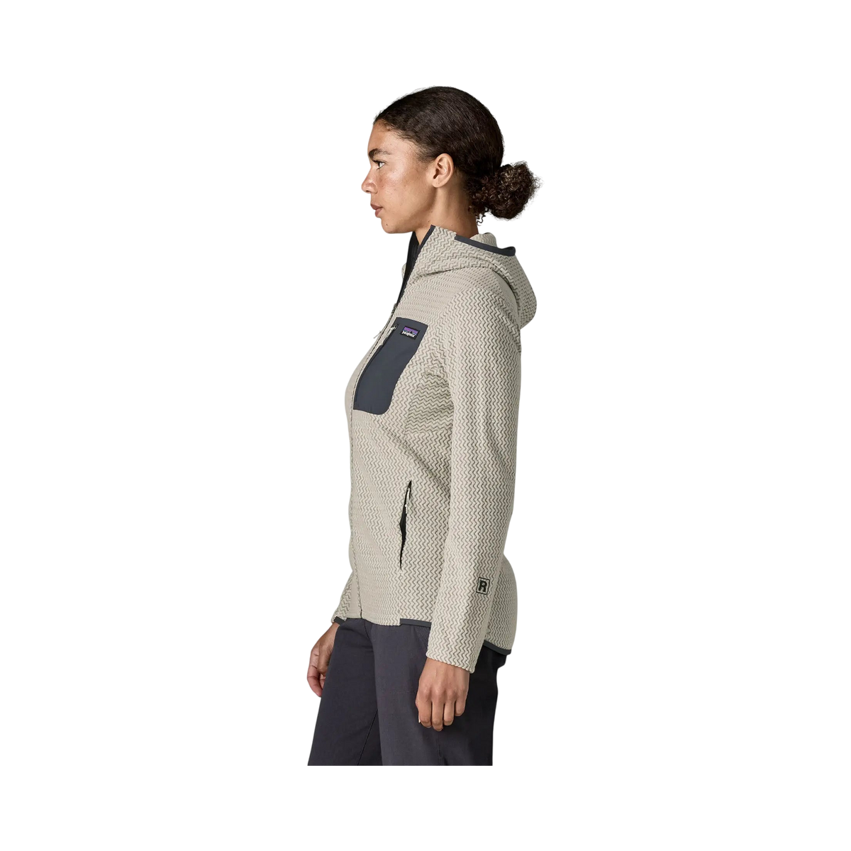 Patagonia - Sweatshirts & hoodies - W's R1 Air Full-Zip Hoody white Patagonia Purpose Trust