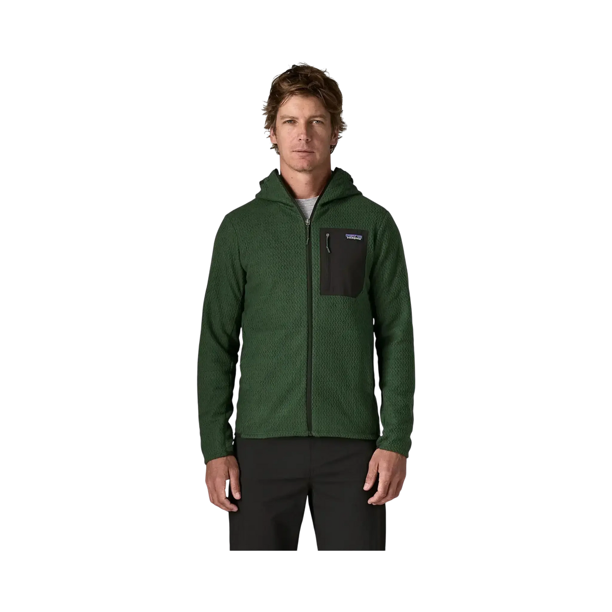 Patagonia Sweats & hoodies M's R1 Air Full-Zip Hoody vert – vue 2