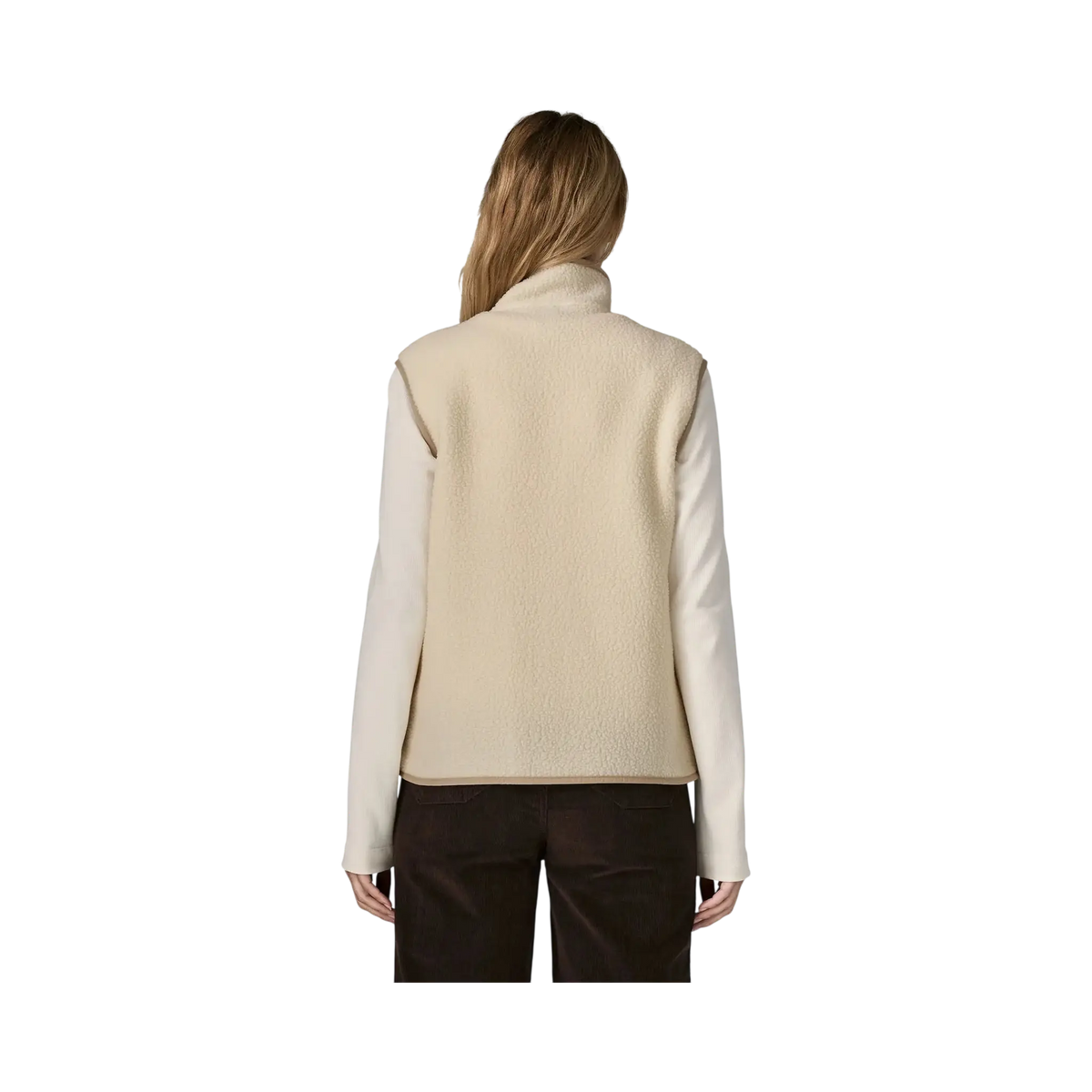 Patagonia Vestes & surchemises W's Retro Pile Vest beige – vue 3